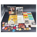 Ephemera Lot - Stamps, Matchbooks, Autographs +