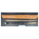 2-Piece Personal Pool Cue w Zippered Case