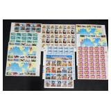 9 Mint US Stamp Sheets - 1/32c, 5/29c, 3/25c