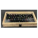54 Belly Button Rings Barbells in Display Case
