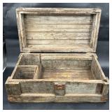 Primitive Antique Wooden Tool Storage Box