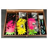 Ear Gauges & Plugs of Mixed Sizes in Display Case