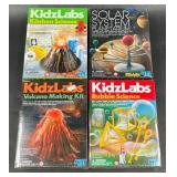 4 Childrens Science Kits- KidzLabs & Solar System