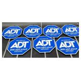 7 "Secured by ADT" Security Yard Signs