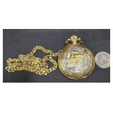Madison by Mathey-Tissot Steam Train Pocket Watch