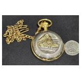 Wrangler Steam Train Engine Pocket Watch