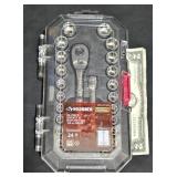 Husky 24-Piece 1/4" Drive Socket Ratchet Set