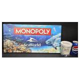 Sea World Monopoly Board Game & Brain Freeze Game