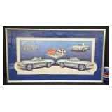 Corvette Stingray Art Print Framed Signed