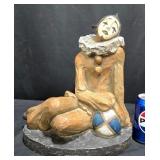 Lado 1983 Sad Clown Statue Figurine