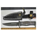 Hand-Made Damascus Knife w Sheath Colorado