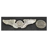 WW2 Sterling Silver Army Air Force Wings Pin