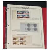 Album w 117 Stamp Blocks- 4-Stamp & 8-Stamp Blocks