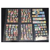 6 Sheets of Mixed Foreign Stamps