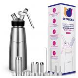 2 Octandra Stainless Steel Whip Cream Dispensers