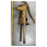 Vintage Rustic Hand Pump w Handle & Pipe
