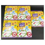 5 New Crayola Spill-Proof Washable Paint Sets