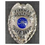 Westport, WA Fire Dept Badge