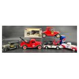 6 Assorted Diecast Model Trucks & Banks