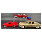 3 Diecast Metal Cars ï¿½ Chevrolet & Tucker