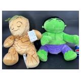 Marvel Cuddleez Groot & Hulk Plush Doll Set