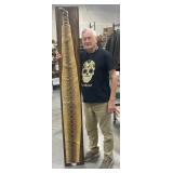 Huge Mounted Rattlesnake Skin on 7 Ft Wood Board