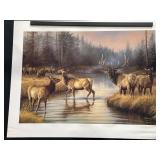 Autumn Mist ï¿½ Elk LE Print by Rosemary Millet