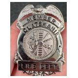 Clatskanie, OR Fire Dept Member Badge w Eagle