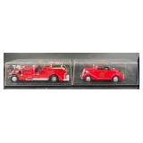 2 Diecast Fire Dept. Vehicles ï¿½ ERTL +