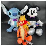 Disney Plush Dolls ï¿½ Stitch, Mickey, Pooh, Tigger