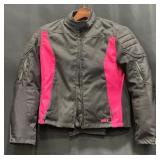 BILT Womenï¿½s Black & Pink Motorcycle Jacket Sz S