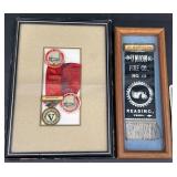 Framed Fire Co. Commemorative Memorabilia