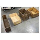 4 Wooden Box Crates ï¿½ Weinhardï¿½s, Railroad Box+
