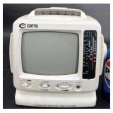 Curtis 5" B&W TV w AM/FM & Cassette Recorder