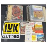 Binder of Vntg Maps, Brochures & Travel Guides +