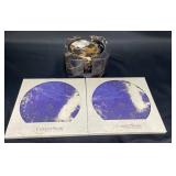 2 CoasterStone Trivets & Marble Coaster Set