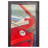 Original Boat Painting by Blue Bond