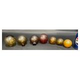 7 Hand-Blown Japanese Glass Floats