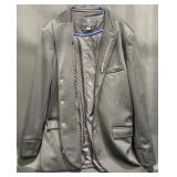 High Society Black Blazer w Zipper & Pockets XL