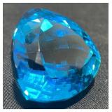 110.50ct Natural Aquamarine Trillion Cut Gemstone