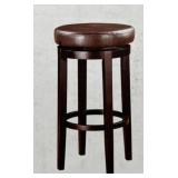 Sealed Bar Stool w Upholstery & Solid Wood Legs