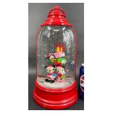 Disney Christmas Snow Globe Lantern w Mickey Goofy