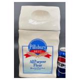 Pillsbury Ceramic Flour Canister w Lid