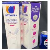 2 Octandra Stainless Steel Whipped Cream