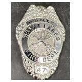 U.S.N.T.C. Great Lakes Fire Dept. 47 Badge