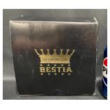 Sealed Bestia Leather Studded Big Dogs Collar