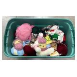 33 Gal Tub w Assorted Brands & Colors of Yarn 33 Gal Tub w Assorted Brands & Colors of Yarn