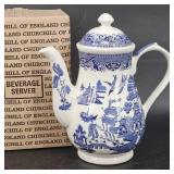 Churchill Blue Willow Teapot w Original Box Churchill Blue Willow Teapot w Original Box