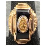 Menï¿½s Vintage 10K Gold 1945 Class Ring