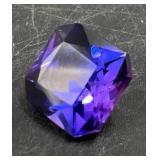 10.45ct Blue-Purple Sapphire Asscher Cut Gemstone